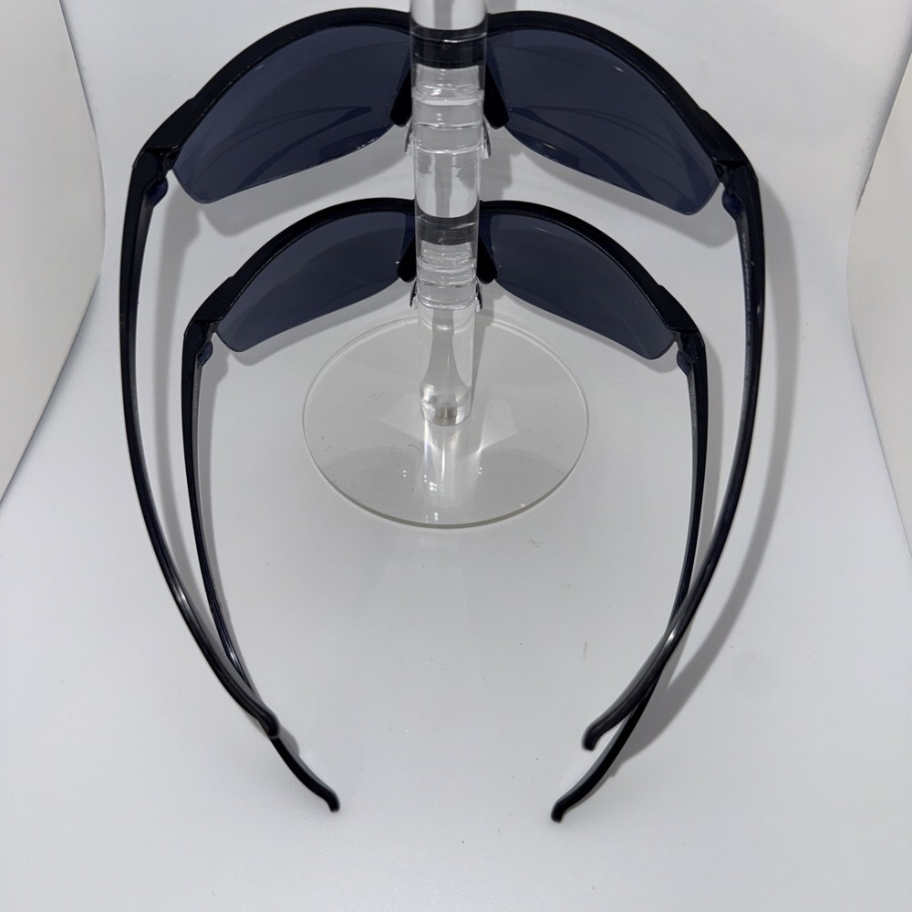 Lot of 2 Authentic Solar Comfort Polycarbonate Sunglasses- 6706 UV Wrap Black - Picture 4 of 13